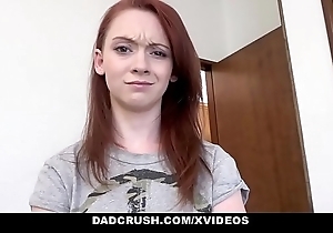 Dadcrush - micro redhead legal age teenager receives plowed off out of one's mind stepdad