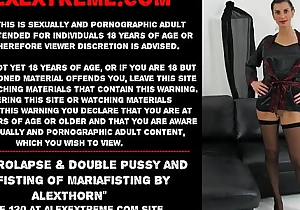 Anal prolapse and double pussy and ass fisting of MariaFisting by AlexThorn