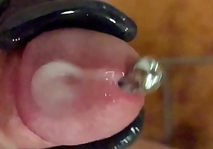 Cumshot slow two seconds relative to vibrator, 2g PA