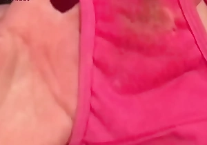 Masturbating in Pink Panty on my bed