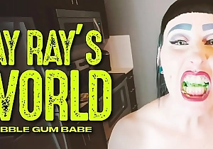 RAY RAY XXX gets weird with some chewing gum!