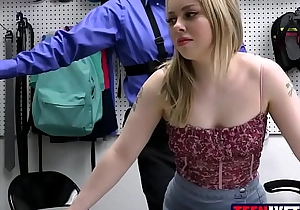 Petite teen thief fucked by store detective