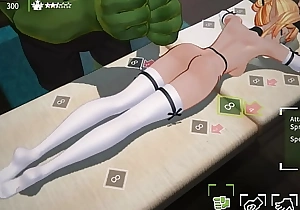 Orc Massage [3D PornPlay sexual copulation game] Ep.2 Egregious elf lady that giant orc render unnecessary more than will not hear of body