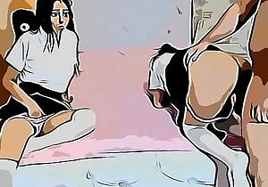 Educando Sexualmente a mis Hijastras es de 18 Años Parte 2 Cartoon Hentai me gusta meterle el guevo el culo y que griten