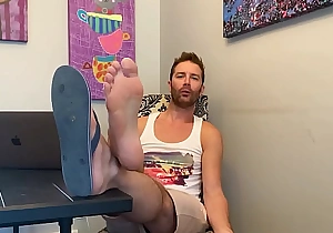 Roommate Catches U Staring convenient his Beautiful Feet! (1080p HD PREVIEW)