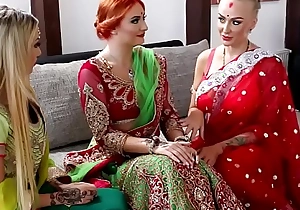 Pre-wedding Indian bride ceremony