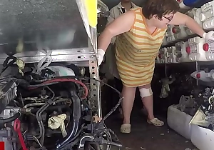 Hidden camera in the mechanic
