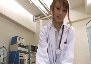 Horny nurse ebihara arisa gives her male patient an unusual sexual exam