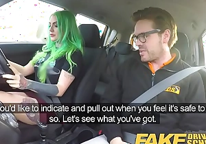 Fake Driving School Wild fuck ride for tattooed busty big ass pulchritude