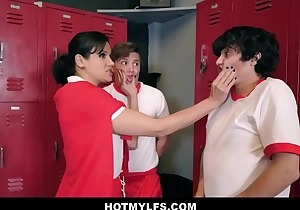Porky's movie parody - milf gym teacher double penetration threesome from two h boys