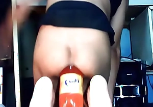 Maria puta shemale slut dirty destroyed anus with bottle