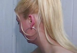 A fetching blonde ungentlemanly from Germany receives gangbanged