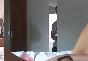 Mom caught masturbating in front of step son