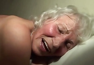 Extreme horny 76 years old granny imprecise fucked