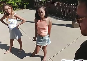 Petite Aria and Raquel like fucking with neighbour
