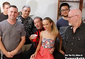 Tiny Blonde Michelle Honeywell Bukkake Party