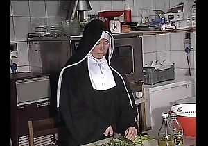 German nun fucked right into an asshole about pantry